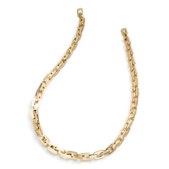 Eddie Borgo Supra Chain Link Necklace Gold 17" NWT - Picture 1 of 6